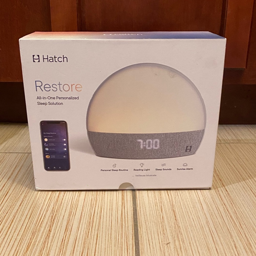 🆕 Hatch Restore Personalized Sleep Solution - Gray and White